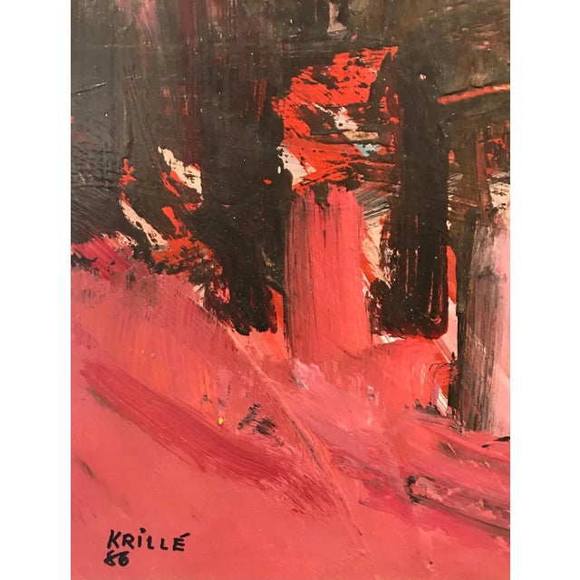 Contemporary Jean Krillé, Tableau No. 14, Oil on Wood For Sale - Image 3 of 8