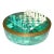 Late 19th Century Malachite and Italian Marble Round Complete Chess Set- 34 Pieces For Sale