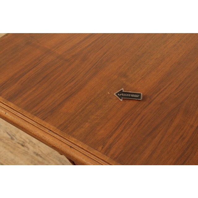 Antique Italian Renaissance Revival Carved Walnut Library Table For Sale - Image 11 of 12