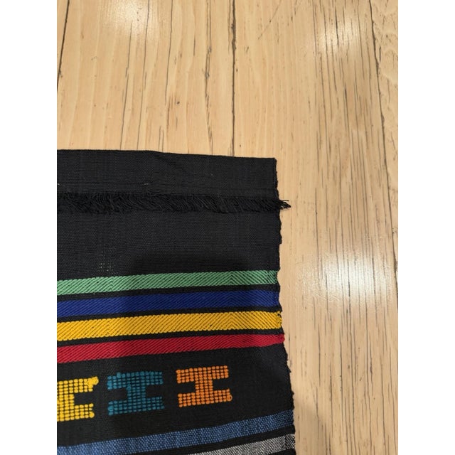 Vintage Oaxaca Zapotec Style Wool Pictorial Wall Hanging Textile 43"x21" For Sale - Image 9 of 10