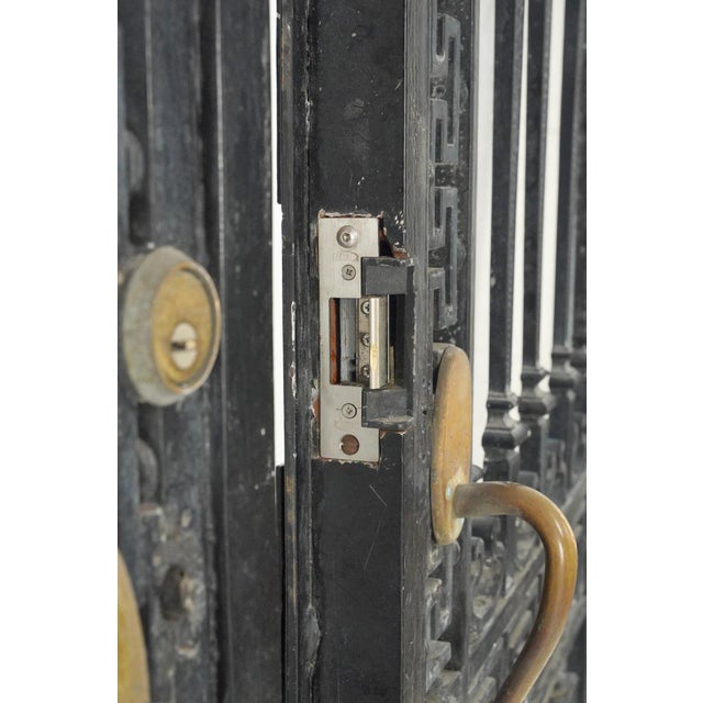 Antique French Wrought Iron Entry Doors 64.5 X 104 In. For Sale - Image 6 of 11