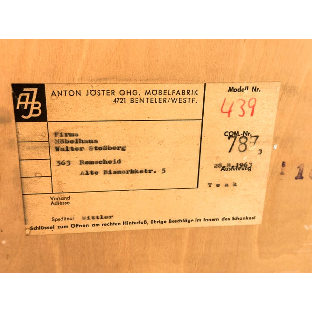 Vintage Teak Cabinet, 1963 For Sale - Image 18 of 18