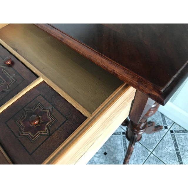 Vintage Side Table with Drawers, 1900s For Sale - Image 12 of 18