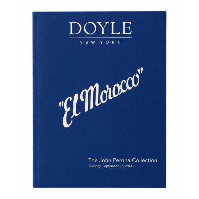 El Morocco John Perona Collection Doyle Auction Catalog Booklet Nyc For Sale - Image 11 of 11