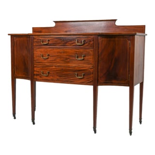 Antique Sheraton Styled Mahogany Sideboard / Server, C. 1910’s For Sale