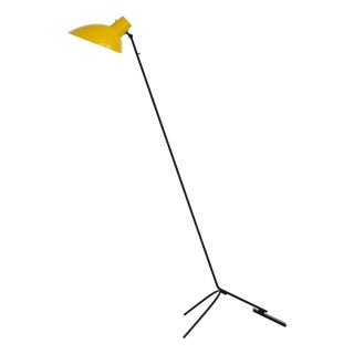 Yellow and Black VV Cinquanta Floor Lamp by Vittoriano Viganò for Astep For Sale