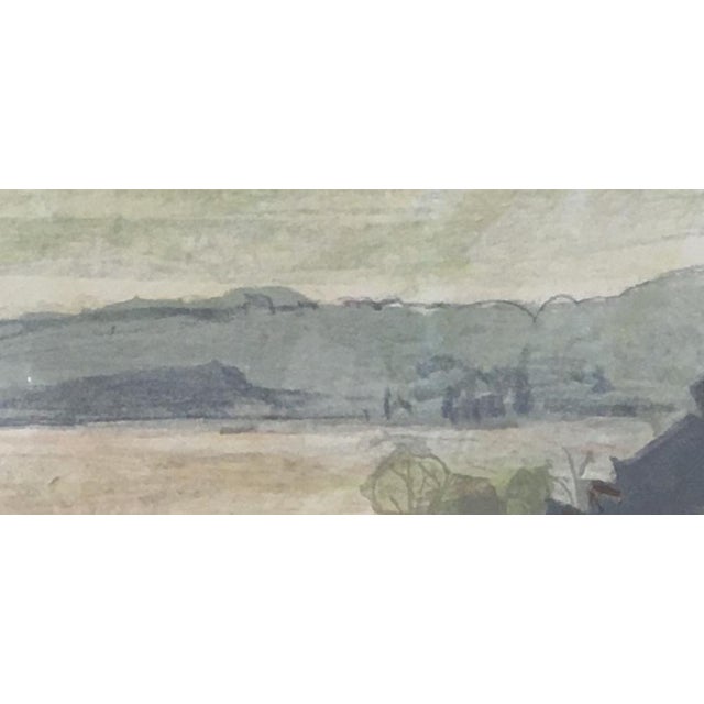 Hans Albert Falk, Pont de Zurich avec vue sur la rivière Limmat, Gouache on Paper, Framed For Sale - Image 4 of 9