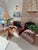 Brown Cigar Leather Restoration Hardware Chair & Coordinating Ottoman, a Pair For Sale - Image 8 of 18