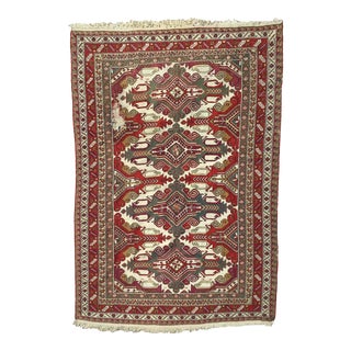 Vintage Geometric Design Kilm Rug For Sale