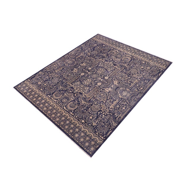 Transitional Classic Ziegler Gray Beige Hand-Knotted Wool Rug - 11'9'' X 14'7'' For Sale - Image 3 of 8