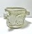 Fitz and Floyd 1977 Fitz & Floyd Ceramic Lion Head Cachepot Planter / Jardiniere For Sale - Image 4 of 8