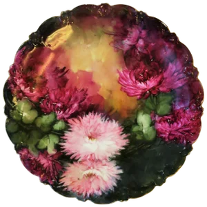 French Limoges Wall Art Painted Plate, Ca. Early-20th Century
