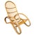Italian Curved Bamboo and Rattan Armchair in the style of Roberti, 1960s For Sale - Image 3 of 10