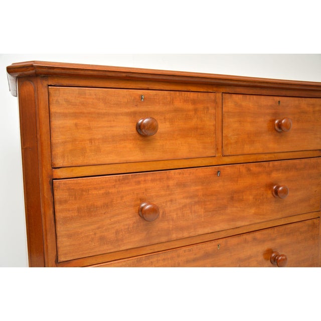 Brown Large Antique Victorian Chest of Drawers, 1860s For Sale - Image 8 of 11