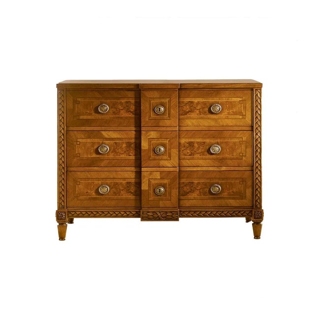 Not Yet Made - Made To Order Italian Louis XVI Walnut Commode For Sale - Image 5 of 5