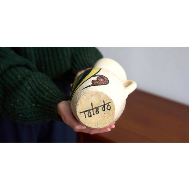 Ceramic Large Vintage Pitcher-Vase For Sale - Image 7 of 7