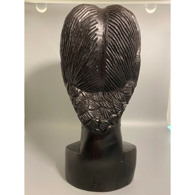 Figurative Mid-Century Haitian Female Bust From Irwin and Lane For Sale - Image 3 of 8