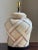 Cream Vintage Chapman Ginger Jar Table Lamp W/ Basketweave Motif For Sale - Image 8 of 18