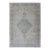 Medallion Distressed Oushak Turkey in Cream, Blue Tones, Brown and Teal Blue For Sale