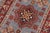Boho Chic Kazak Tribal Light Blue/Red Wool Rug - 2'0''x3'0'' For Sale - Image 4 of 10