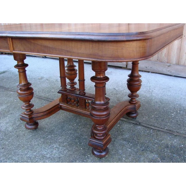 19th Century Oak Dining Table For Sale - Image 3 of 14