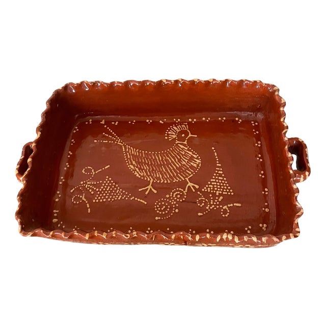 Vintage Terracotta Bird Dish, 1950s For Sale