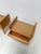 Brown Mid-Century Walnut Nightstands with Glass Shelves, 1960s, Set of 2 For Sale - Image 8 of 10