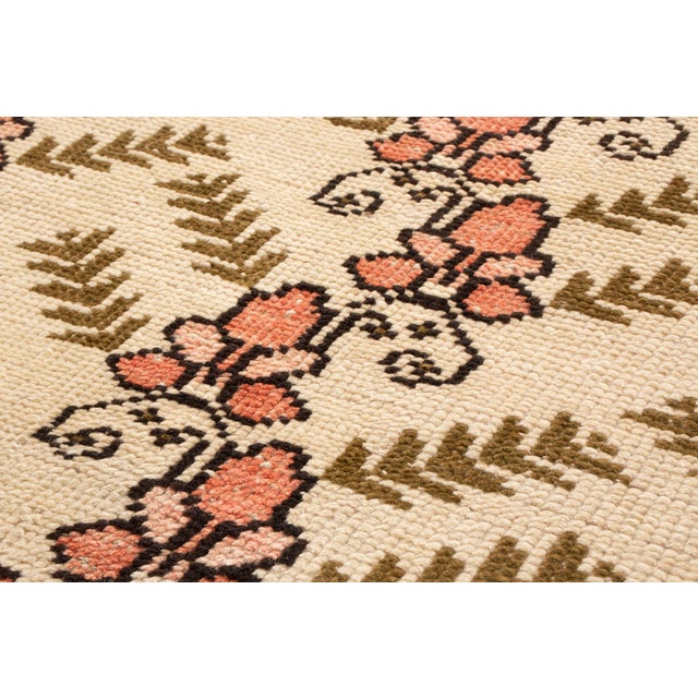 Vintage MidCentury Floral Wool Rug 5′2″ × 8′7″ Chairish