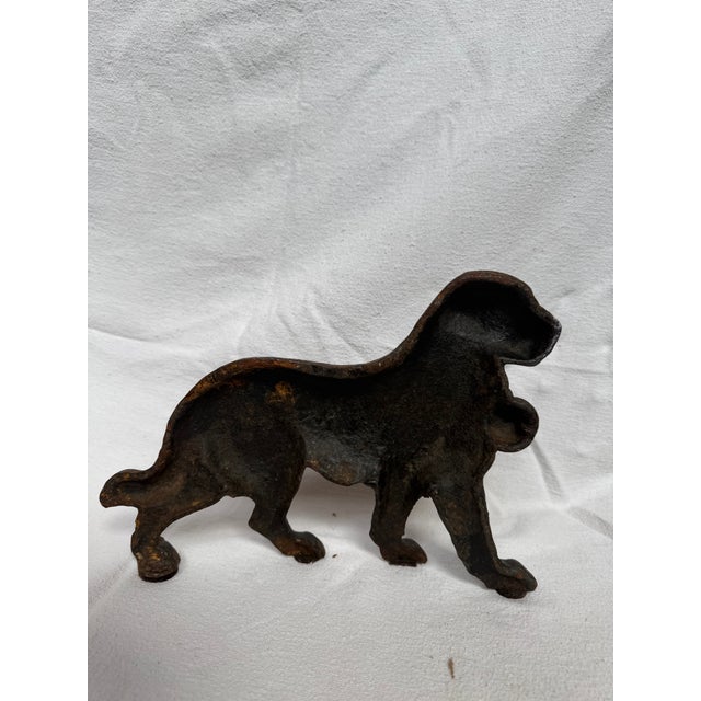 Metal Saint Bernard Door Stop For Sale - Image 7 of 10