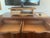 Brown 1840s Hardwood Chest of Drawers. American Empire Period. S-Shaped Scroll Pillars. Handcarved Fruit and Leaf Wooden Pulls. For Sale - Image 8 of 15