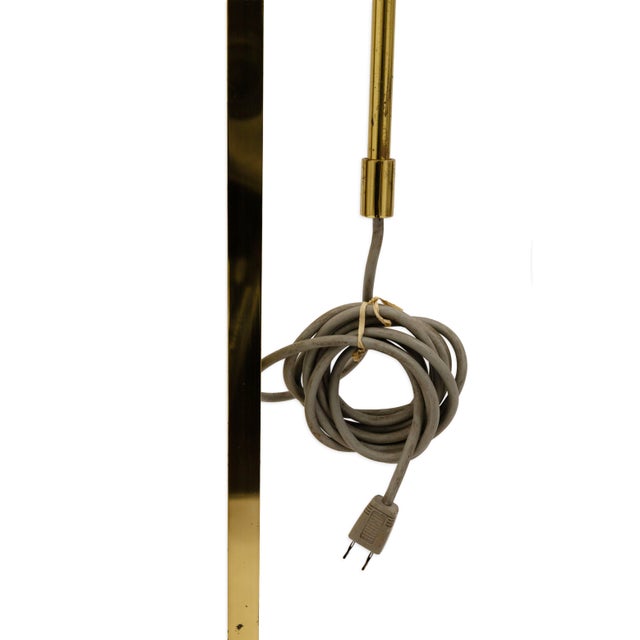 Laurel Lamp Company Vintage Laurel Lamp Company Tall Brass Adjustable Floor Lamp For Sale - Image 4 of 7