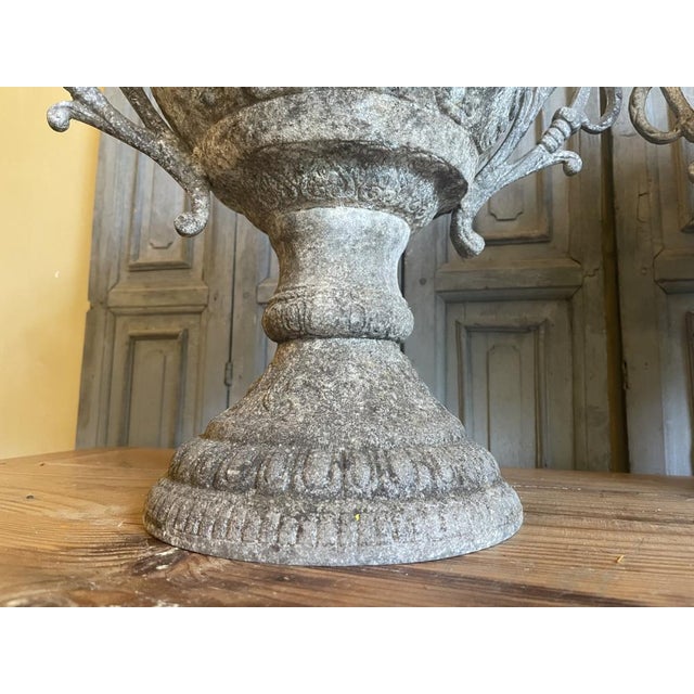 French Aluminum Garden Vases, 1886, Set of 2 For Sale - Image 18 of 18