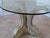 Vintage Hollywood Regency carved wood koi table circa early 1980's. Nice detailed wood carving and light patina finish....