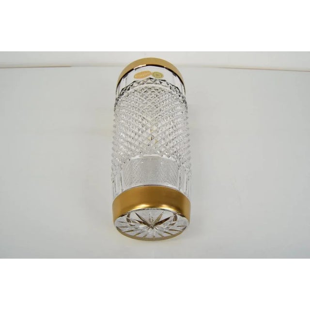 Mid-Century Glass Vase in Bohemia Crystal, 1960s For Sale - Image 9 of 14