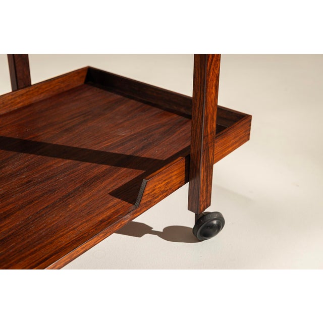 Wood Bar Cart Mod. CR20 by Franco Albini & Franca Helg for Poggi, Italy, 1958 For Sale - Image 7 of 14