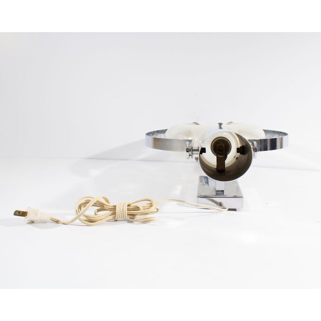 Chrome Italian Space Age Chrome and Glass Wall Sconce by Aldo Nason for Mazzega For Sale - Image 8 of 9