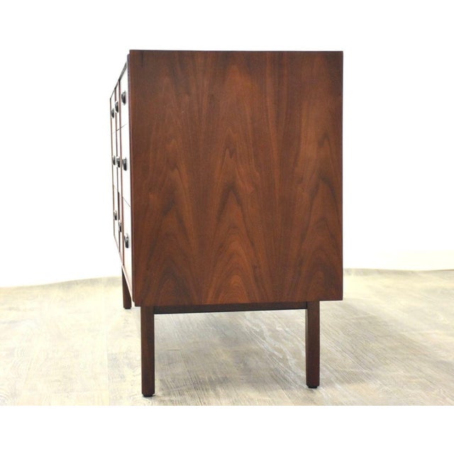 Mid-Century Modern 1960s Refinished Jack Cartwright for Founders Walnut Dresser For Sale - Image 3 of 11