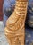 1950s Antique French Empire Style Armchair With Carved Arm Dolphins Chinoiserie Elephant Upholstery For Sale - Image 5 of 7