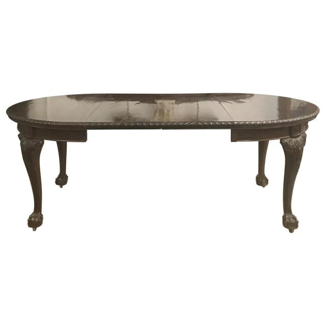 1900s English Traditional Mahogany Dining Table For Sale In Tampa - Image 6 of 9