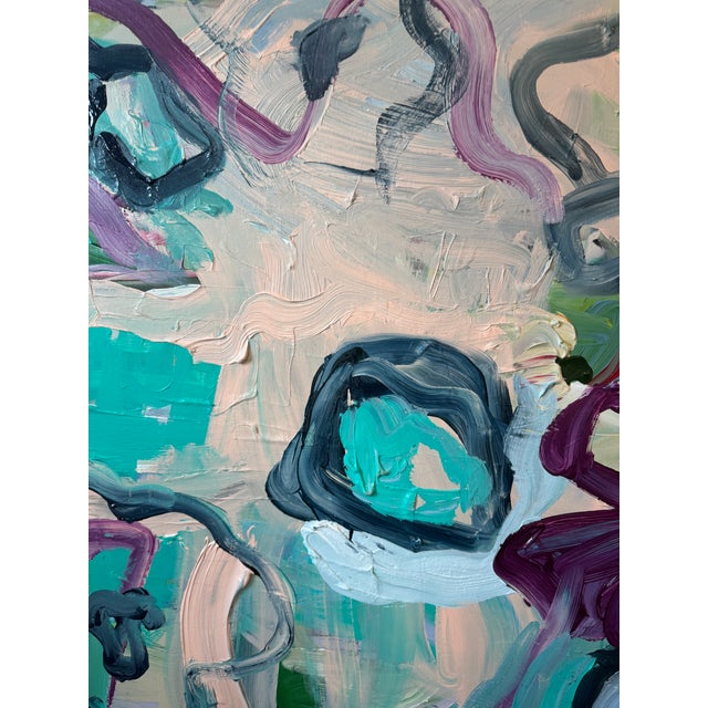 “Powder Puff” Original Painting by Hayley Morée For Sale - Image 4 of 4