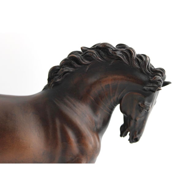 Giovanni Bologna's Bronzed Medici Horse Sculpture, Tabletop 10.5" For Sale - Image 4 of 11