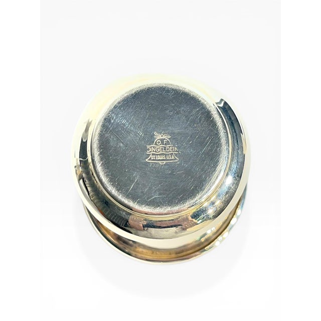 Art Deco French Silver Plate Small Cups Matchstick Holders - Set of 3 For Sale - Image 12 of 13