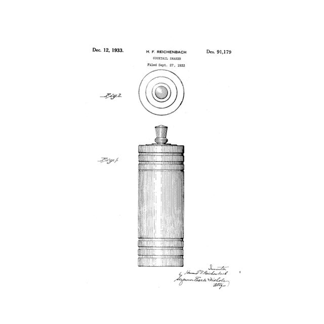 1930s Howard Reichenbach for Chase Art Deco Cocktail Shaker For Sale - Image 9 of 11
