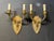 1900 - 1909 Pair of 1900's Caldwell Gilt Bronze Engraved Sconces With 2 Lights For Sale - Image 5 of 7