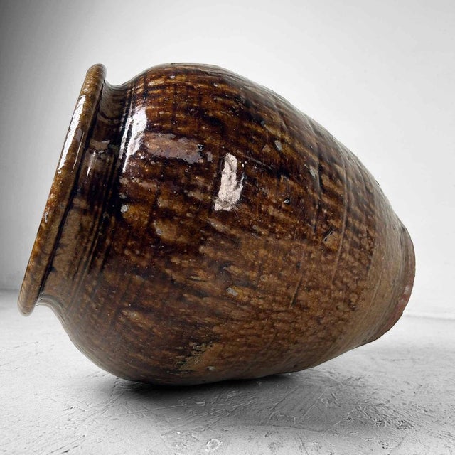 Japanese Late Meiji Earthenware Vase For Sale - Image 12 of 18