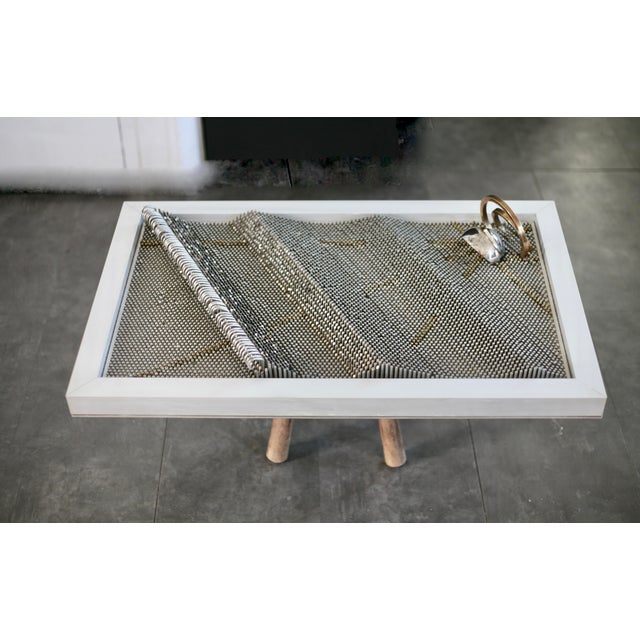 Sculpture, 1980s, Steel Rods with Aluminum Support For Sale - Image 14 of 18