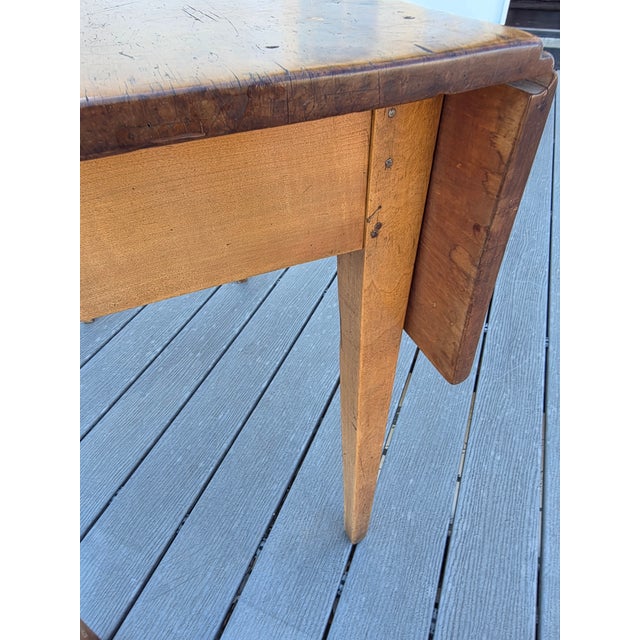 Early 19th Century Fruitwood Drop Leaf Table For Sale - Image 12 of 16