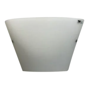 1990s Wall Lamp Murano Hand Blown White Glass