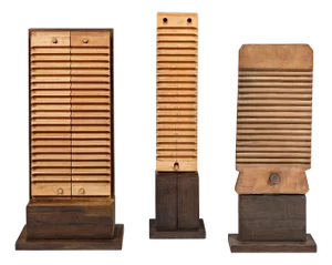 Wooden Sculptures by Rolf Hans, Set of 3
