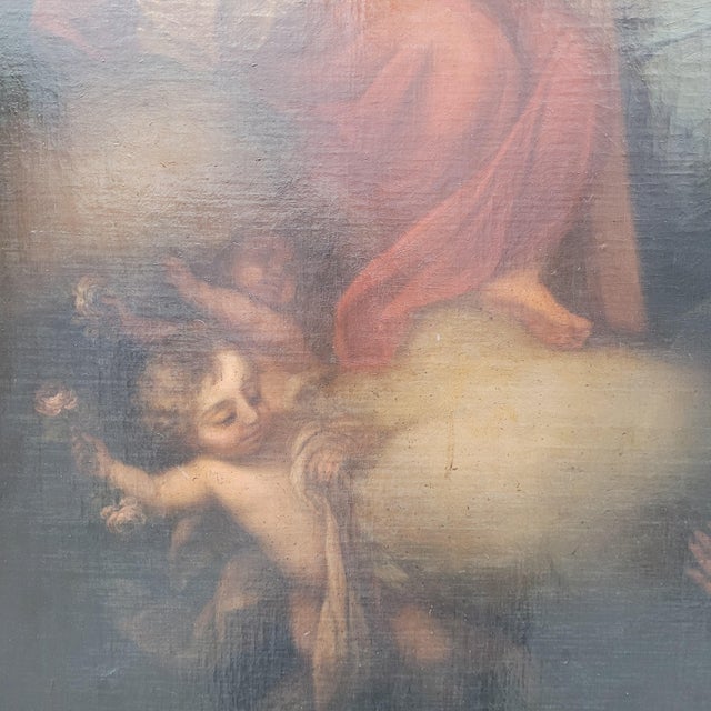 After Murillo, Vision of Saint Francis of Assisi at the Porziuncola, 19th Century, Oil on Canvas For Sale - Image 10 of 18